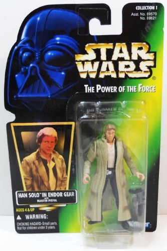 Star Wars Power of the Force Han Solo (Endor Gear) Figure