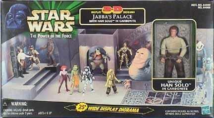 Star Wars Jabba's Palace with Han Solo in Carbonite Power of the Force 3-D Diorama
