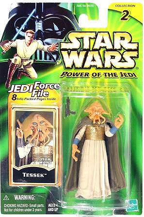 Star Wars Power of the Jedi Force File Tessek Action Figure