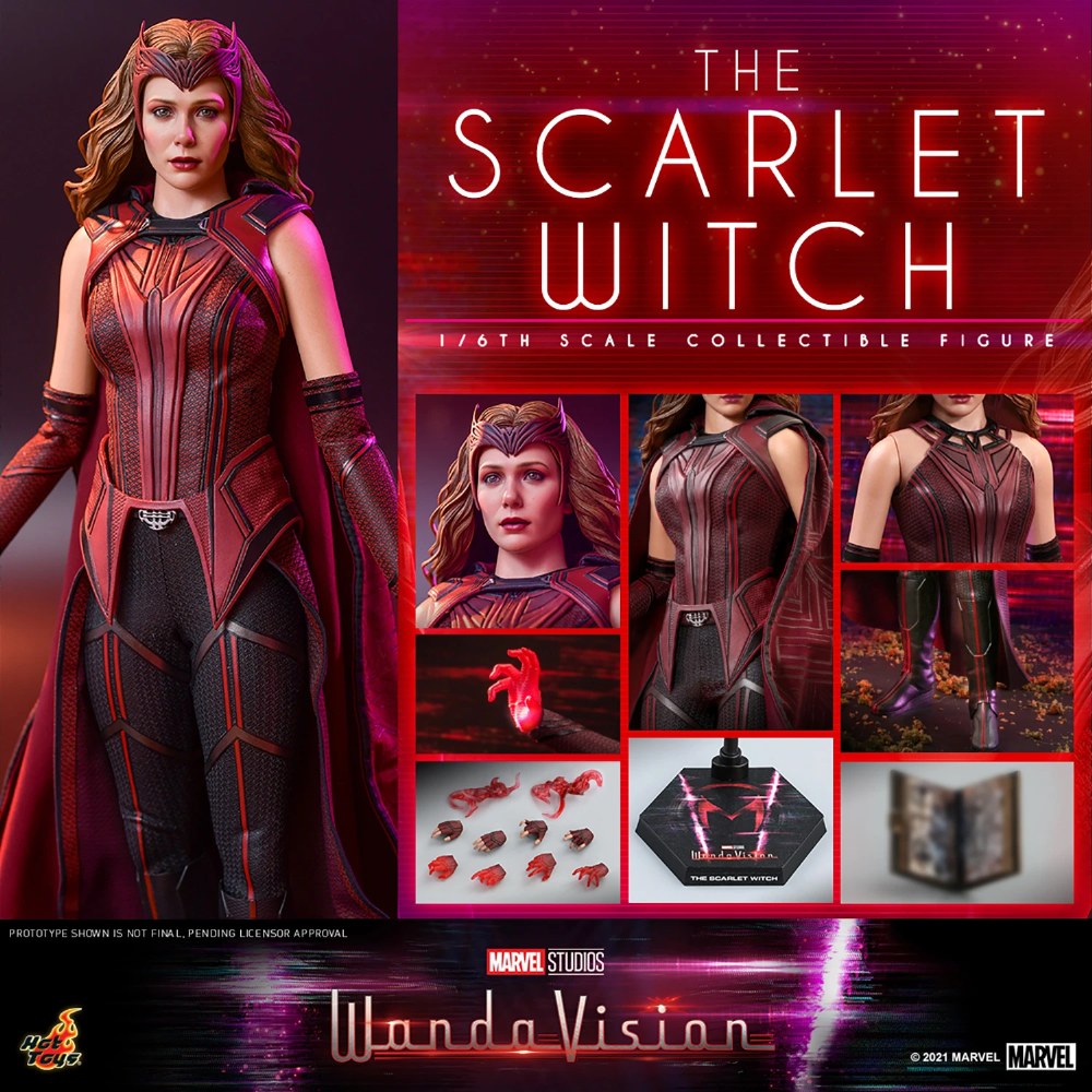 WandaVision Scarlet Witch 1:6 Scale Hot Toys Figure - Bedrock City Comic Co.