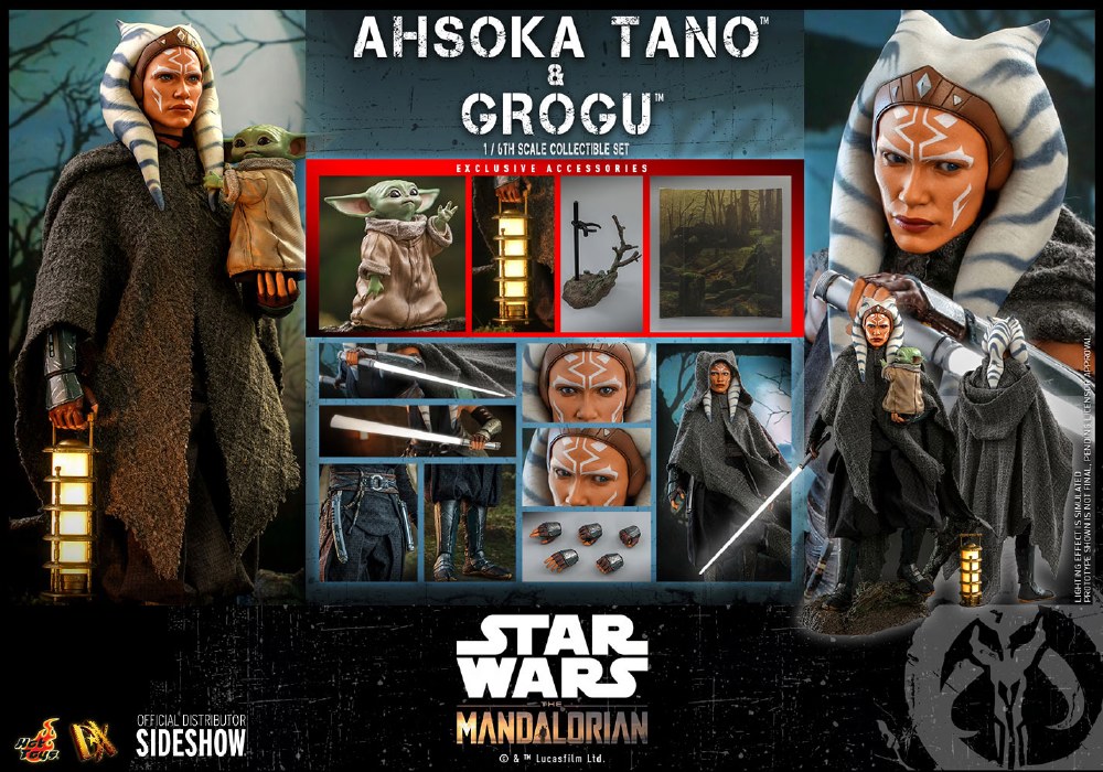 ホットトイズ STAR WARS Ahsoka Tano & Grogu Star Wars The Mandalorian Ahsoka Tano and Grogu Set 1:6