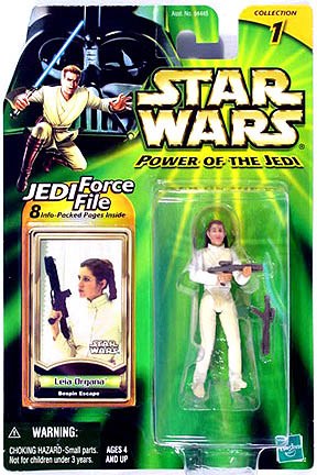 Star Wars Leia Organa Bespin Escape Force File Power of the Jedi Action Figure