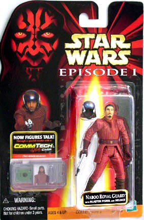 Star Wars Naboo Royal Guard Episode I Commtech Chip Action Figure