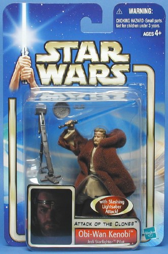 Star Wars Obi-Wan Kenobi (Jedi Starfighter Pilot) Attack of the Clones '02 #36 Action Figure