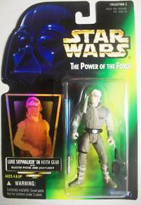 Star Wars Power of the Force Luke Skywalker Hoth Gear Action Figure