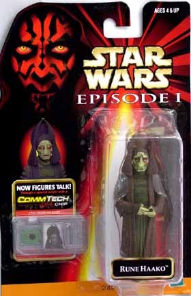 Star Wars Episode I Commtech Chip Rune Haako Action Figure