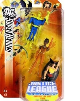 DC Superheroes Justice League Unlimited Hawkgirl, Vixen, Dr. Fate 3-pack Action Figures