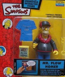 Simpsons Mr. Plow Homer Action Figure