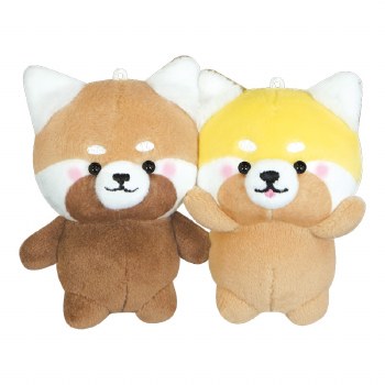 Best Friends Red Panda Plush Keychain