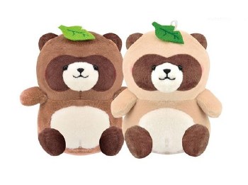 Best Friends Raccoon Plush Keychain