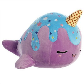 Tasty Peach Blue Moon Nomwhal 12.5" Plush