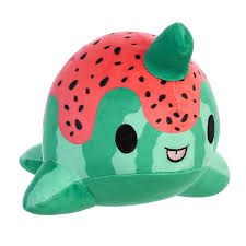 Tasty Peach Watermelon Nomwhal 7" Plush