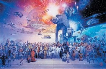 Star Wars Galaxy 36"x24" Poster