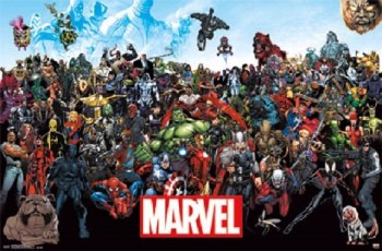 Marvel Complete Super Heroes Universe 36" x 24" Poster