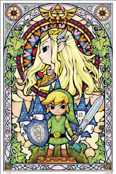 Zelda Stained Glass Poster