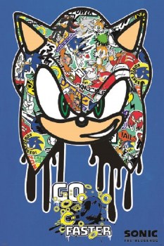 Sonic the Hedgehog Graffiti 24" x 36" Poster