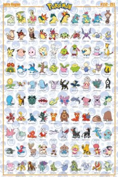 Pokemon Johto 24" x 36" Poster