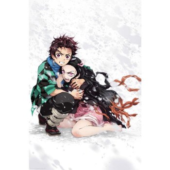Demon Slayer Tanjiro and Nekuko Snow 36" x 24" Poster