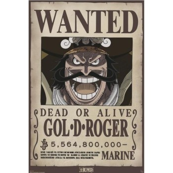 One Piece Wanted Gol D Roger 24" x 36" Poster