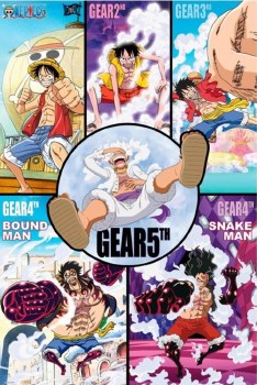 One Piece Wanted Gears History 24" x 36" Poster