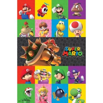 Super Mario Friends and Foes 24"x36" Poster