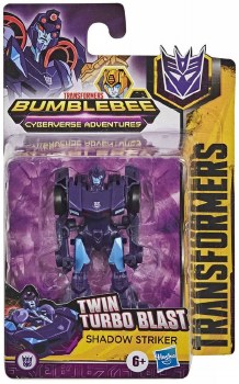 Transformers Bumblebee Cyberverse Adventures Twin Turbo Blast Shadow Striker Figure