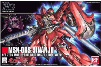 Gundam MSN-06S Sinanju HG 1/144 Model Kit
