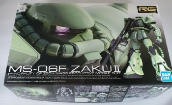 Gundam MS-06F Zaku II Green RG 1/144 Model Kit