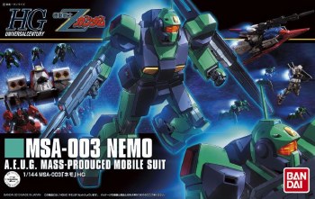 Z Gundam MSA-003 Nemo HG 1/144 Model Kit