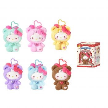 Hello Kitty Teddy Pajamas Series Plush Pendant Blind Box