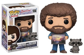 Pop Television Bob Ross and Raccoon Vinyl Figure