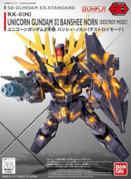 Gundam UC RX-0 [N] Unicorn Gundam 02 Banshee Norn Destroy Mode SD EX-Standard Model Kit