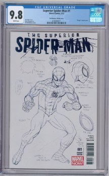 Superior Spider-Man #1 1:50 Design Variant Cover