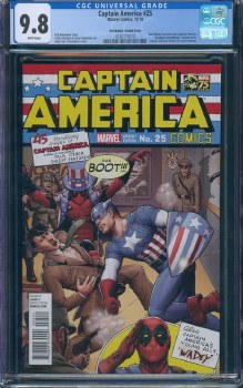 Captain America (2013) #25 Deadpool 75th Anniversary 1:25 Variant Cover