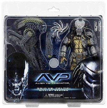 Alien vs Predator Grid Alien vs Celtic  Predator Rivalry Reborn Action Figure 2-Pack
