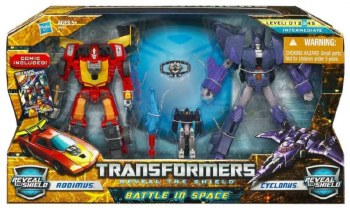 Transformers Rodimus and Cyclonus Reveal the Shield Battle in Space Figure 2-Pack
