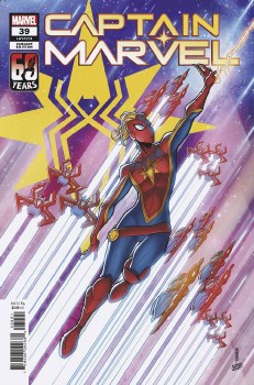 Captain Marvel (2019) #39 Baldeon Spider-Man Variant Cover