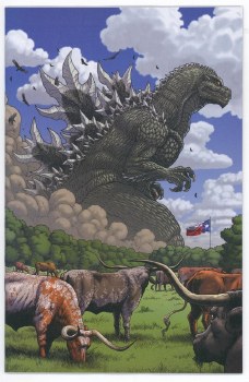 Godzilla vs America Texas #1 Frank Full Art 1:50 Variant