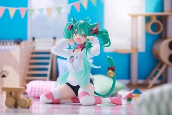 Hatsune Miku Cat Ear T-Shirt Ver Desktop Cute Figure