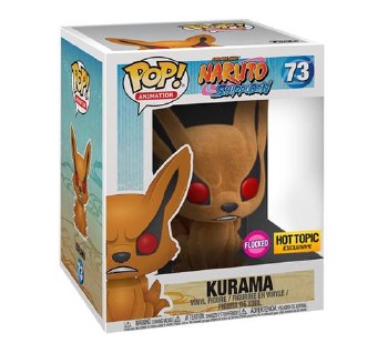 Pop Animation Naruto Kurama 6" Flocked Hot Topic Exclusive Vinyl Figure