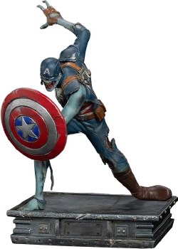 Marvel What If...? Zombie Captain America Iron Studios Figure