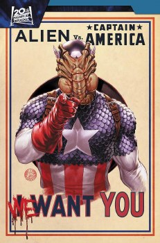 Alien vs Captain America SC