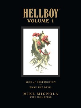 Hellboy Library Edition Vol 01 HC Seed of Destruction and Wake the Devil