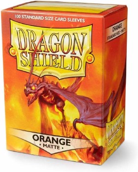 Dragon Shield Matte Orange Card Sleeve 100-Count Pack