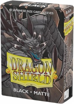 Dragon Shield Black Mini Matte Card Sleeve 60-Count Pack