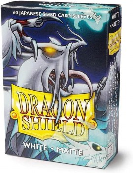Dragon Shield White Mini Matte Card Sleeve 60-Count Pack