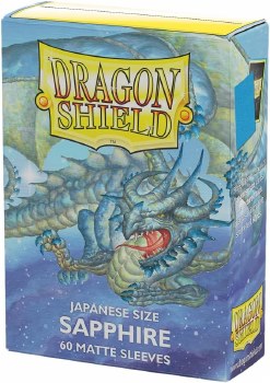 Dragon Shield Sapphire Mini Matte Card Sleeve 60-Count Pack