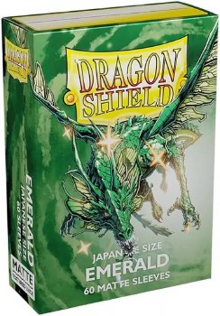 Dragon Shield Emerald Mini Matte Card Sleeve 60-Count Pack