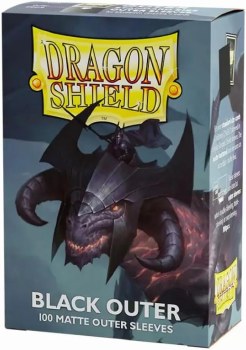 Dragon Shield Matte Black Outer Standard Sleeve 100-Count Pack Dragon Shield Matte Black Outer Standard Sleeve 100-Count Pack