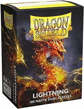 Dragon Shield Dual Matte Lightning Card Sleeve 100-Count Pack